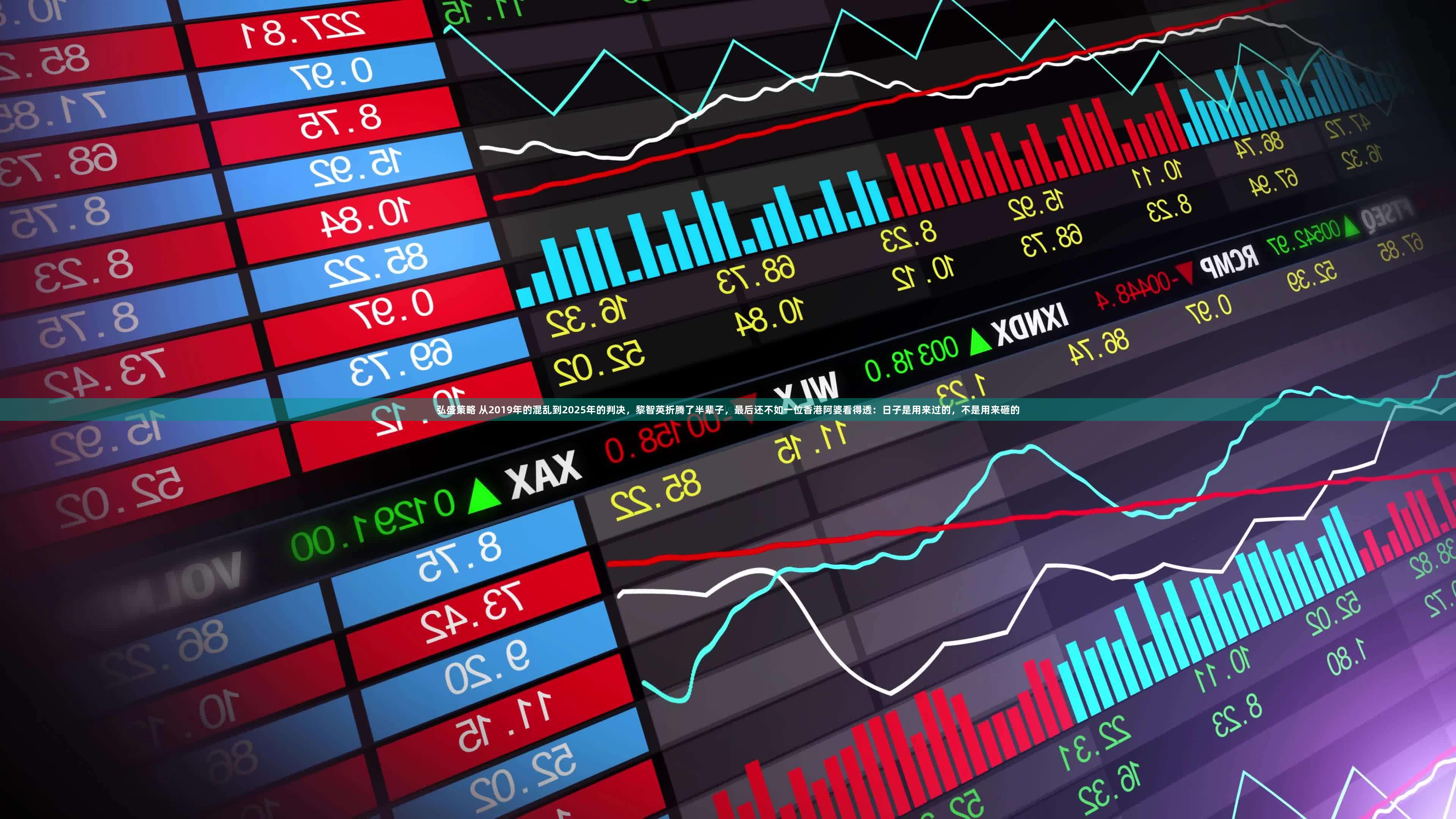 弘盛策略 从2019年的混乱到2025年的判决，黎智英折腾了半辈子，最后还不如一位香港阿婆看得透：日子是用来过的，不是用来砸的