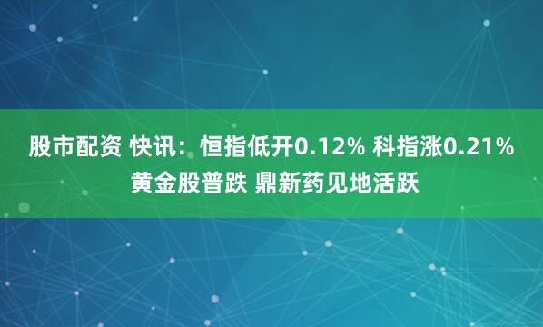 股市配资 快讯：恒指低开0.12% 科指涨0.21% 黄金股普跌 鼎新药见地活跃