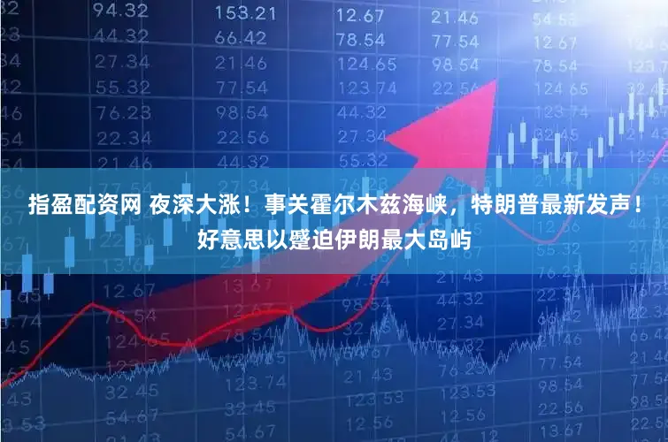 指盈配资网 夜深大涨！事关霍尔木兹海峡，特朗普最新发声！好意思以蹙迫伊朗最大岛屿