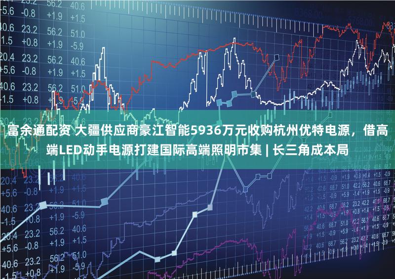 富余通配资 大疆供应商豪江智能5936万元收购杭州优特电源，借高端LED动手电源打建国际高端照明市集 | 长三角成本局